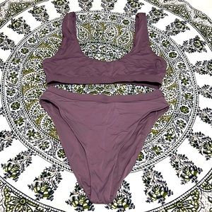 Mauve High Waisted Bikini